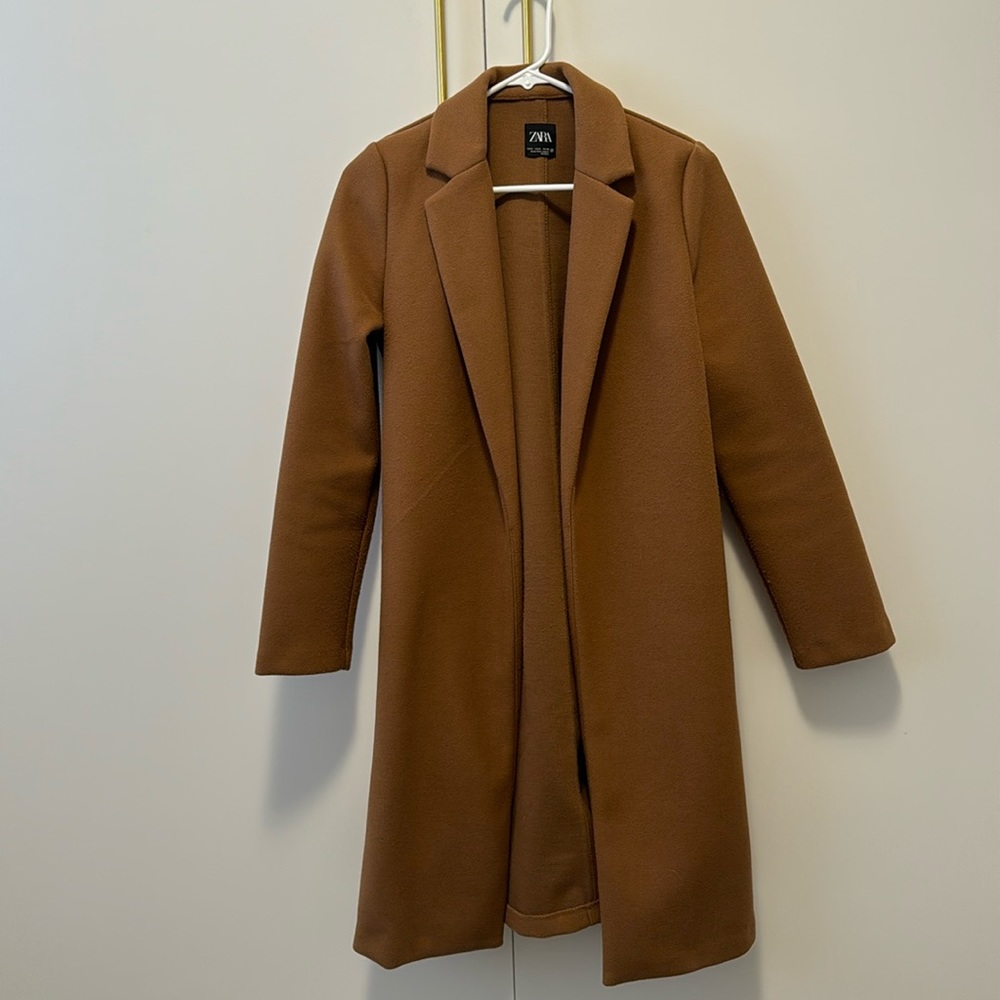 Zara Camel Long Coat